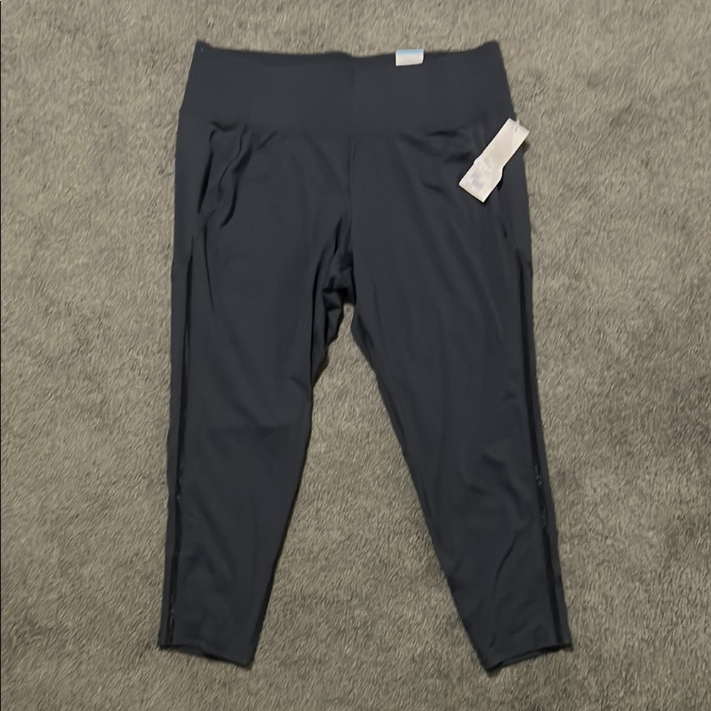 Lane Bryant Livi Active Floral and Navy Leggings - Picture 2 of 3